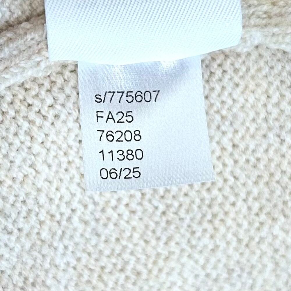 Ann Taylor LOFT Cream Horse Western Knit Crewneck Long Sleeve Sweater MEDIUM - Picture 9 of 11
